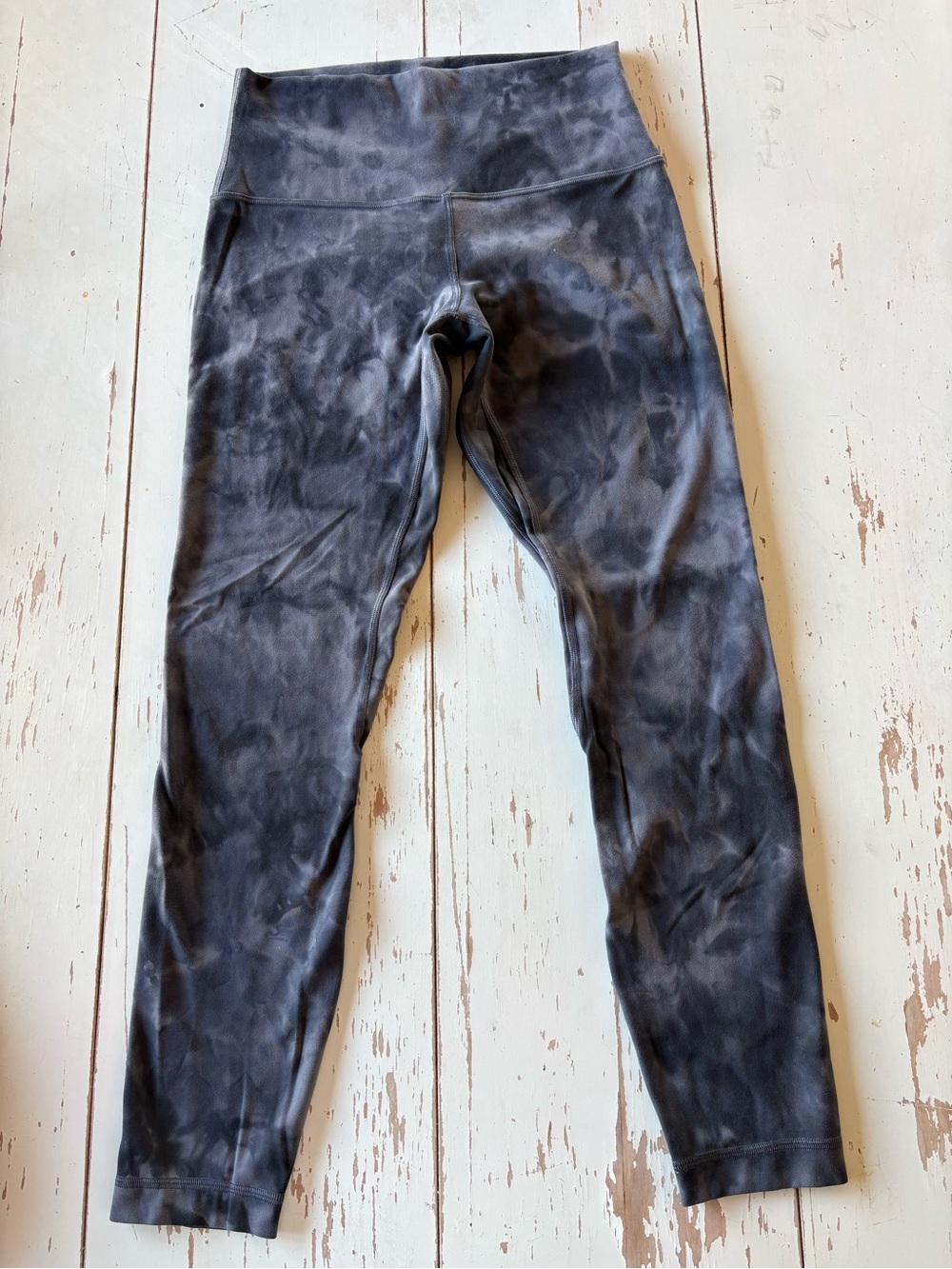 Lululemon Athletica Gray Diamond Dye High-Waisted Leggings Size 6
